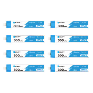 BetaFPV 01030003 BT2.0 300mAh 1S 30C Battery (8PCS)