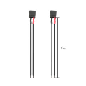 FLYWOO FW19003339 Black XT30U 90mm 18AWG Male Pigtail (2pcs)