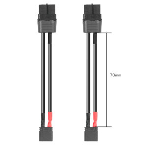 FLYWOO FW19003458 Balck XT30U Male to XT60H Female to Cable Adapter (2pcs)