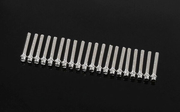 RC4WD Z-S1727 Mini Scale Hex Bolzen (M2 x 12mm) (Silber )