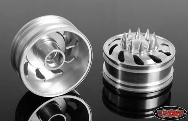 RC4WD Z-W0053 Force Directional Semi Front Rims w-Spiked Caps 2 Pcs.