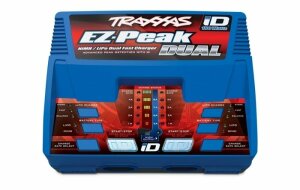 Traxxas TRX2990GX POWER PACK Dubbele EZ-Peak Plus Lader + 2x ID LiPo 11.1V 5000mah 25C