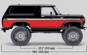 Traxxas 82046-4 TRX-4 1979 Ford Bronco 1:10 4WD RTR Crawler TQi 2.4GHz with Traxxas 2S Combo