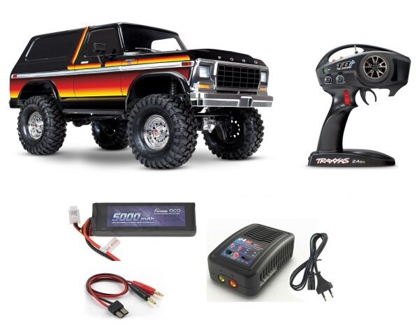 Traxxas 82046-4 voor Crazy TRX-4 1979 Ford Bronco 1:10 4WD RTR Crawler TQi 2,4GHz