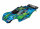 Traxxas TRX6717G karosszéria komplett Rustler 4X4 VXL zöld + matrica kockás tartóval