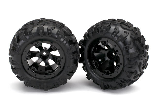 Traxxas TRX7277 Tyres & rims mounted (Geode black, Canyon AT tyres) (2 pcs.)