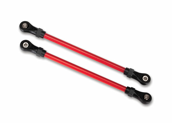 Traxxas TRX8143R Suspension links stahl, vorn unten, rot (2) (5x104mm) (für TRX-4 Long Arm Lift Kit TRX8140)