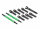 Traxxas TRX8638G Barres de parallélisme E-Revo VXL Alu vert anodisé avec rotule