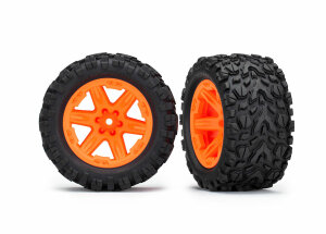 Traxxas TRX6773A Tyres on rim 2.8 RXT orange / Talon Extreme (2 pcs.)