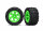 Traxxas TRX6774G Reifen auf Felge 2.8 hinten (Rustler 2WD) RXT grün / Talon Extreme (2 Stk.)