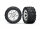 Traxxas TRX6774R Tyre on rim 2.8 rear (Rustler 2WD) RXT satin chrome / Talon Extreme (2 pcs.)