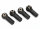 Traxxas TRX7797 Rod Ends, rod ends (4) (mounted with hollow steel balls)