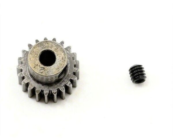 Robinson-Racing RR-1421 Motor pinion in super hard "Absolute" steel 1/8" (3,2mm) 48DP / Modul 0.6 21 teeth