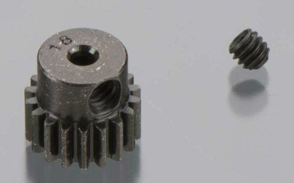 Robinson-Racing RR-1818 Mini pignone motore in acciaio ad alto tenore di carbonio 2 mm modulo 0,5 18 denti
