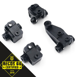 Yeah Racing YA-TRX4-011BK Aluminium Front and Rear Suspension Link Mount Black Traxxas Trx-4 G6 Certified