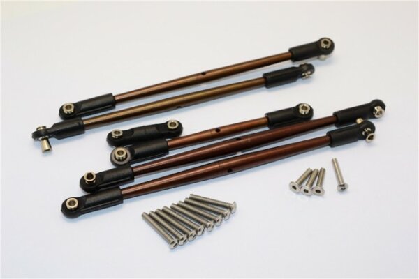 GPM-EMX2160ST-OC-BEBK E-Maxx spring steel track rods -18 pieces