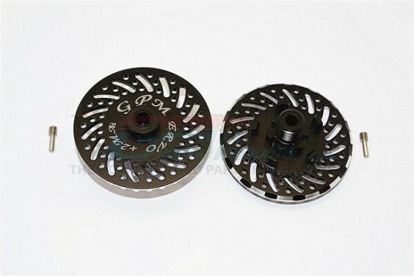 GPM-ER0062MM/2-BK E-Revo 1/8 esagono per cerchioni in alluminio con pinza e disco freno + 2 mm - set da 2 pezzi