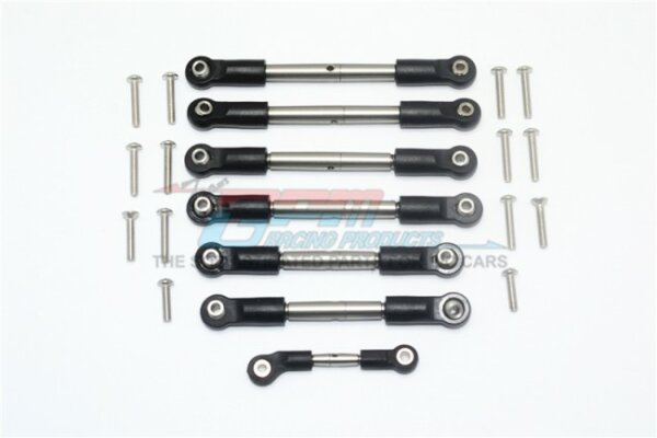 GPM-RUS4160S-OC-BEBK Slash 1/10 4x4 LCG Rustler VXL 4x4 Stainless steel tie rod-21-pieces