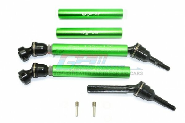 GPM-STRV2125A-G Revo 3.3 steel + aluminium front or rear Universal drive shaft pair with washers and wheel hubs