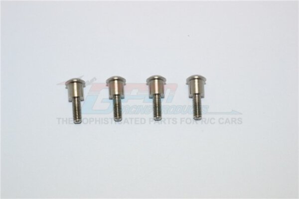 GPM-TRX4004S-OC TRX-4 Defender stainless steel king pin for front C-hubs - 4 pcs.