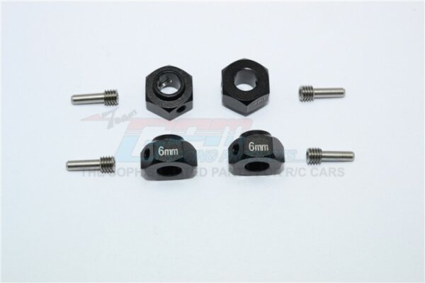 Kupfer Rad-Hex Felgen-Schwerlast-Set – 10mm 12mm Hex Muttern Für TRX4 1/10 RC Modellauto – 4 Stück Gold