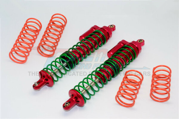Set Supporti Ammortizzatore Anteriore GPM Racing In Alluminio Verde &ndash; Per Traxxas Maxx 1/10