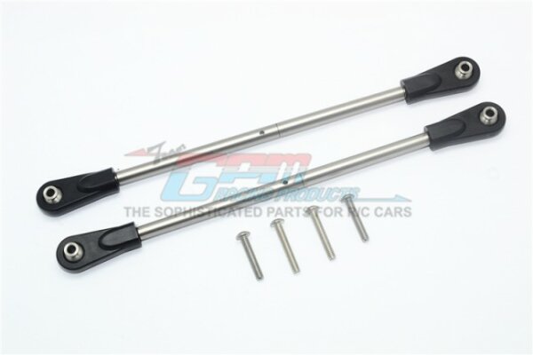 GPM-UDR014S-OC-BEBK Unlimited Desert Racer Adjustable tie rods for rear upper chassis, stainless steel, 6-pcs.