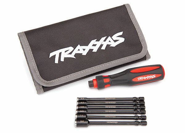 Traxxas TRX8719 Speed-Bit Master-Set, moeraanzetter 6 stuks 1/4inch + handvat