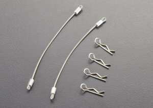 Killerbody KB48273 Body clips with 120mm metal cable (4 pcs)