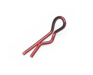 Robitronic RS016R body clips metallic red (10 pcs.)