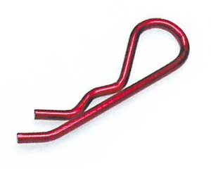 Robitronic RS026R body clips metallic red 1/8 (6 pcs.)