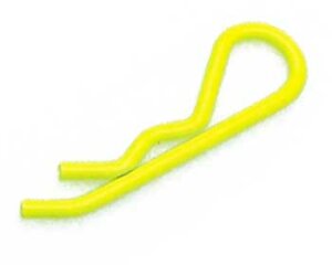 Robitronic RS026Y body clips bright yellow 1/8 (6 pcs.)