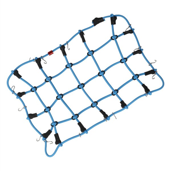 Robitronic R21002BL Luggage Net with Hooks Blue (190mm x 120mm)