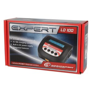 Robitronic R01013 Expert LD 100 Ladegerät LiPo 2-4s 10A 100W