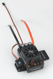 Hobbywing HW30104000 Controllore Ezrun MAX5 senza sensore 200 Amp, 3-8s LiPo, BEC 6A