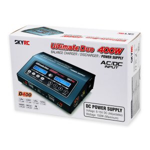 SkyRC SK100123 D400 AC/DC Charger LiPo 1-7S 20A 2x200W