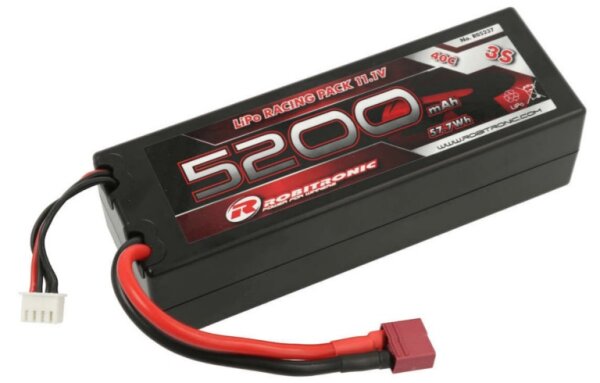 Robitronic R05237 Batteria LiPo 5200mAh 3S 40C con connettore a T