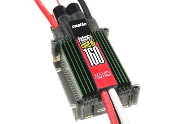 Castle-Creations 010-0103-00 Phoenix Edge 160 Hv High Performance Brushless Flight And Heli High Voltage Controller Data Logger Telemetry Capable Aux. Cable 6-12S 160A Opto