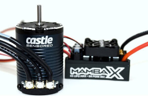 Castle-Creations 010-0155-11 Mamba X, 25,2V Wp Esc e 1406-3800Kv Sensored Combo