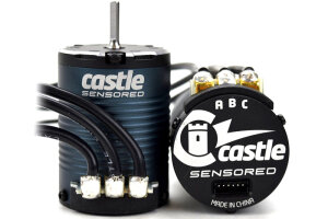 Castle-Creations 060-0069-00 Motor, 4-Pole Sensored Brushless, 1406-2280Kv