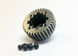 Carisma 15978 SCA-1E Mittleres Metall-Differenzialgehäuse L 34T