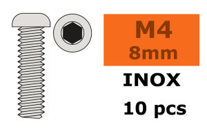 GForce GF-0203-009 panhead screw hexagon socket M4X8 Inox...