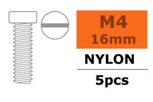 GForce GF-0310-007 Vite a testa cilindrica M4X16 nylon 5 pz.