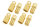 GForce GF-1000-008 Schakelaars 8.0Mm Gouden Contacten Mannelijk + Vrouwelijk 4 Paar