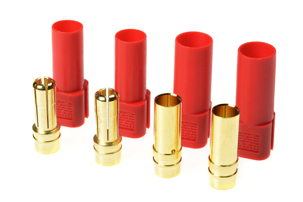 GForce GF-1055-002 Connector XT-150 gold contacts male + female red 2 pairs