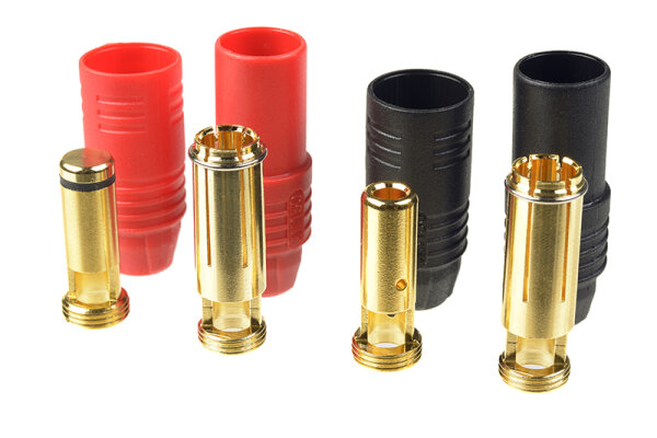 GForce GF-1056-001 Connector As-150 Anti Spark gold contacts male + female red + black 2 pairs