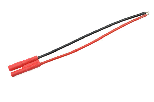 GForce GF-1060-002 Stekker Met Kabel 2,0Mm Gouden Contacten Stekker 20Awg Siliconen Kabel 10Cm 1 Pc