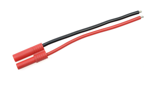 GForce GF-1062-002 Connector With Cable 4.0Mm Gold Contacts Plug 14Awg Silicone Cable 10Cm 1 pc