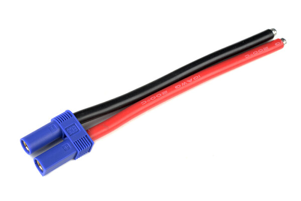 GForce GF-1078-001 Connector With Cable Ec-5 Gold Contacts Plug 10Awg Silicone Cable 12Cm 1 pc