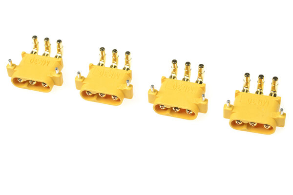 GForce GF-1086-003 Connector Mr-30Pw 3-polig met gouden contacten 4 st